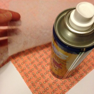 Adhesive spray - wadding to fabric